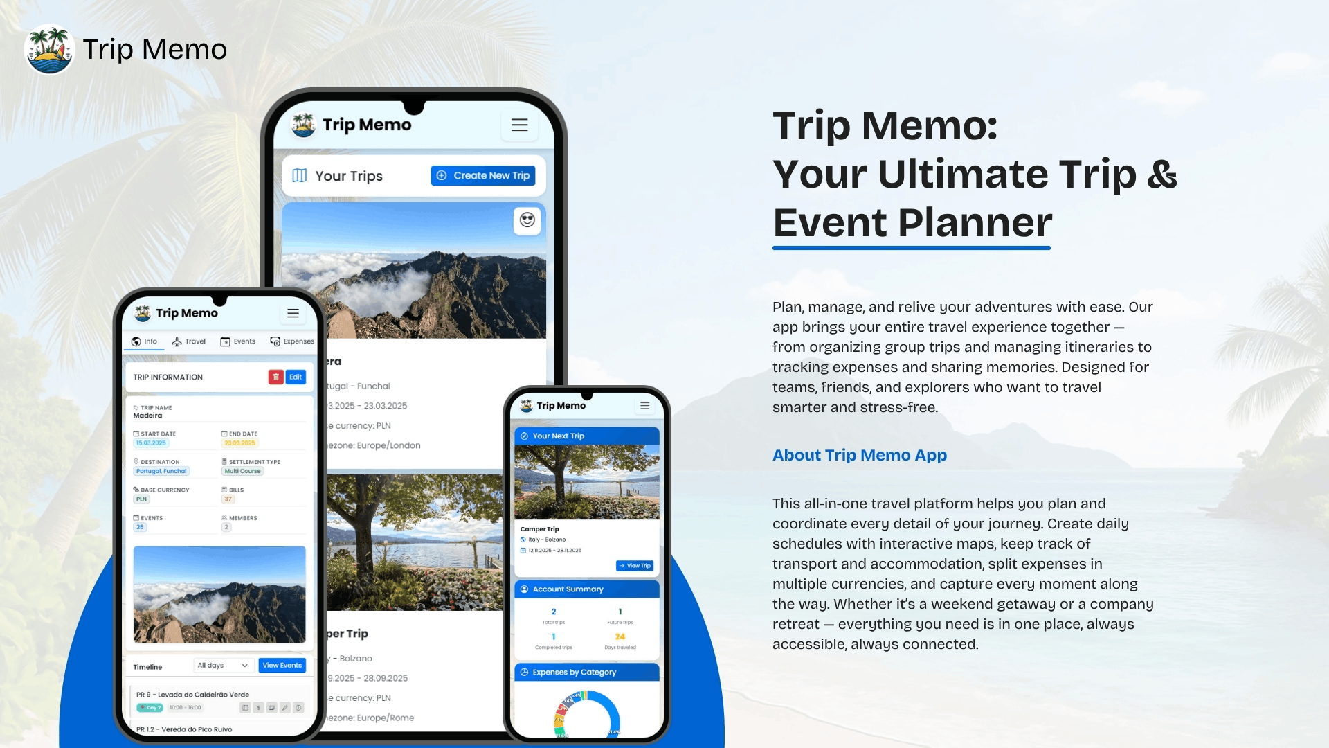 Trip Memo – aplikacja do planowania podróży